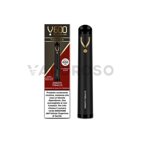 Dinner Lady V600 Smooth Tobacco - 600 Puff - Usa e Getta