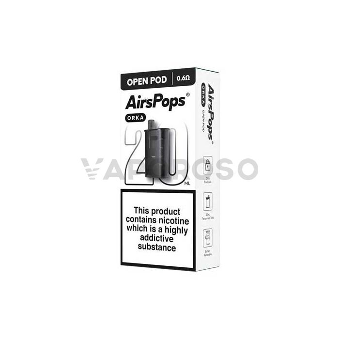 AirsPops Orka Airscream Cartuccia Pod di Ricambio 20ml