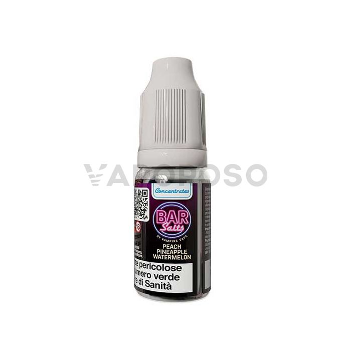 Peach Pineapple Watermelon Aroma Concentrato BAR SALTS Vampire Vape 10ml