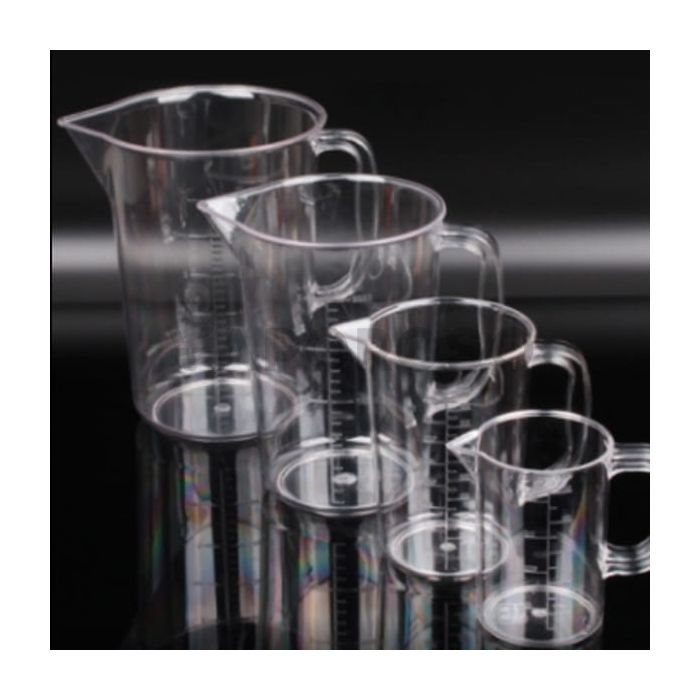 Caraffa graduata in plastica trasparente