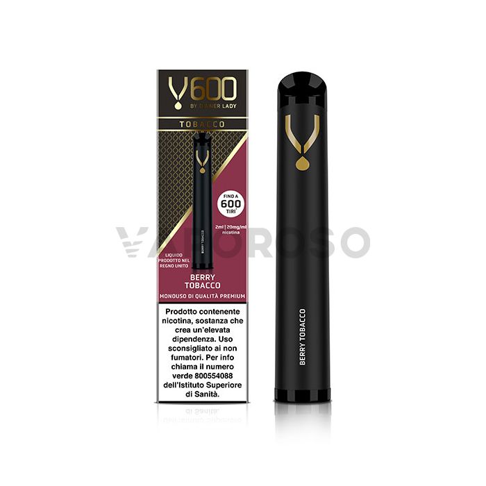 Dinner Lady V600 Berry Tobacco - 600 Puff - Usa e Getta