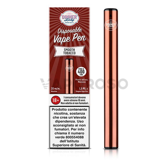 Dinner Lady Smooth Tobacco - Sigaretta Elettronica Usa e Getta