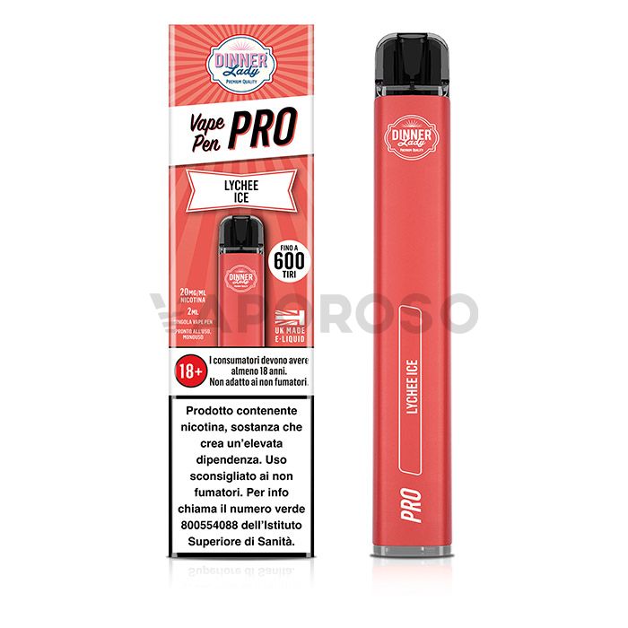 Dinner Lady Vape Pen Pro Lychee Ice 20mg