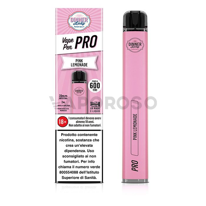 Dinner Lady Vape Pen Pro Pink Lemonade 20mg