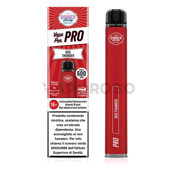Dinner Lady Vape Pen Pro Red Thunder  20mg