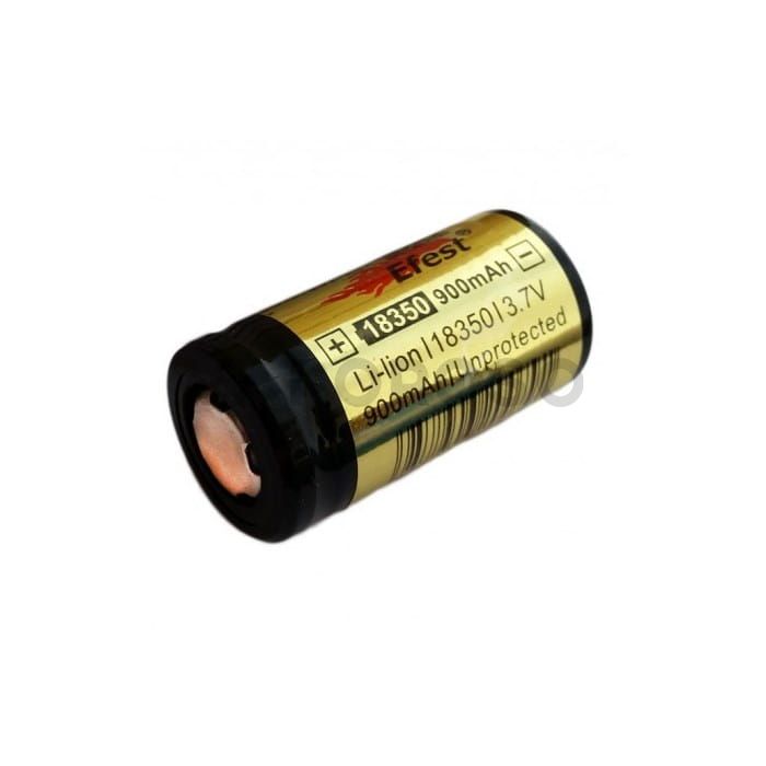 Batteria Efest Gold 18350 900mAh Polo Piatto