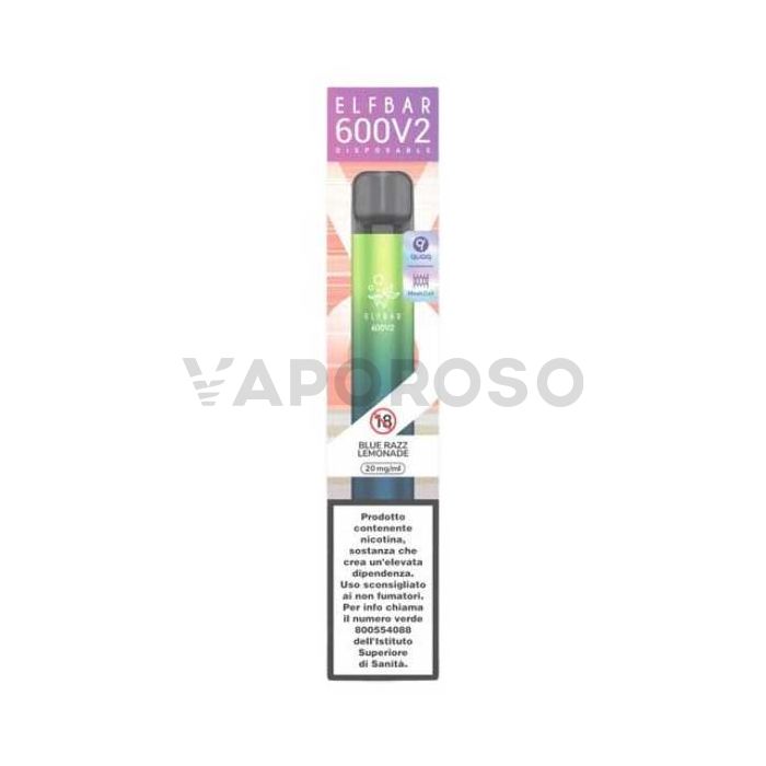 ElfBar 600 V2 Blue Razz Lemonade - 600 Puff - Usa e Getta