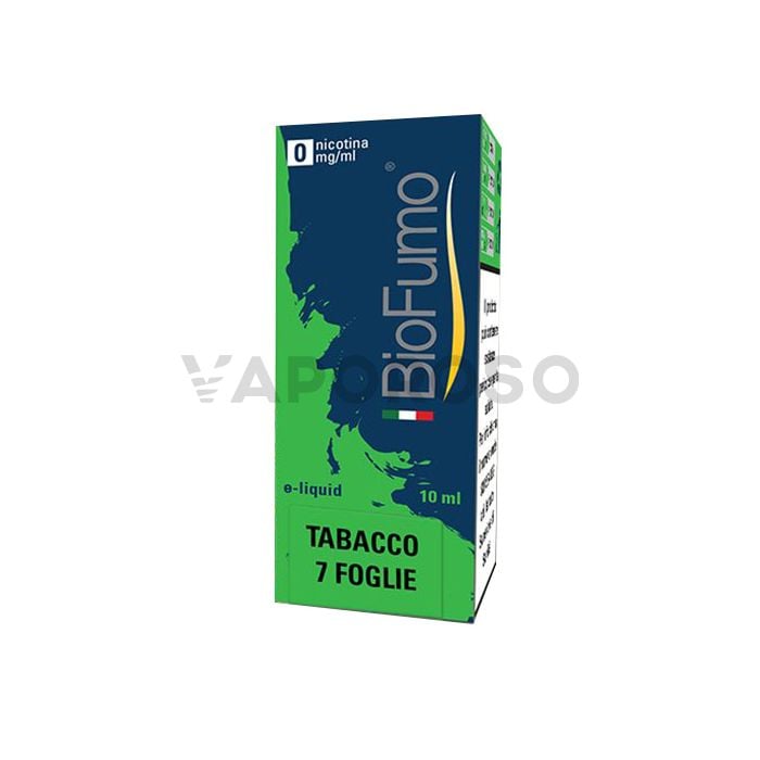 Tabacco 7 Foglie BioFumo 10ml, Liquido pronto per sigaretta