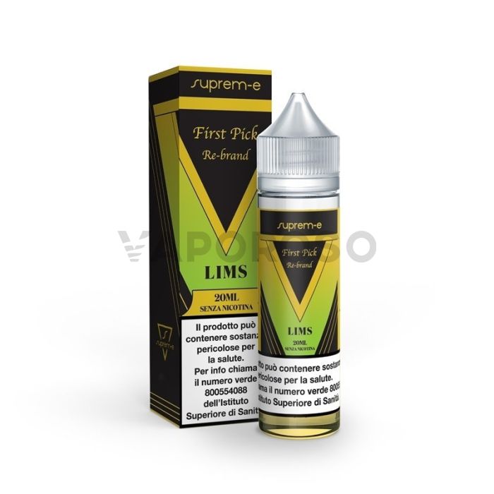 First Pick Re-Brand Lims Suprem-e Liquidi Mix and Vape 20ml