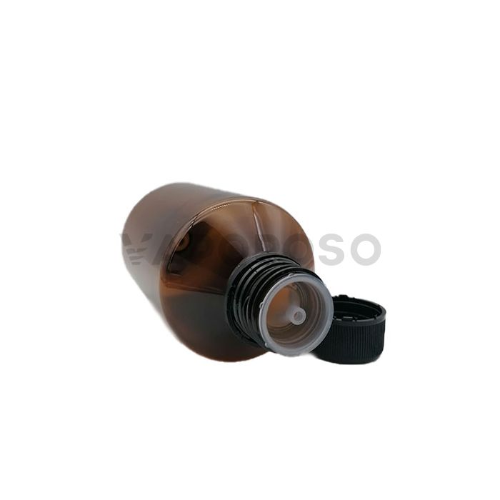 Flacone ambrato in PET da 250ml 