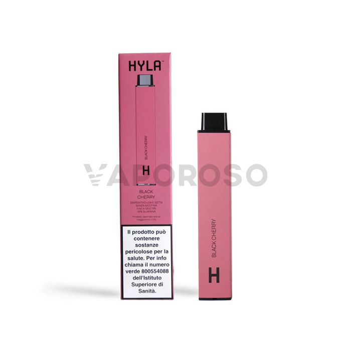 HYLA Guaranà Black Cherry SENZA NICOTINA 1200 Puff Usa e Getta