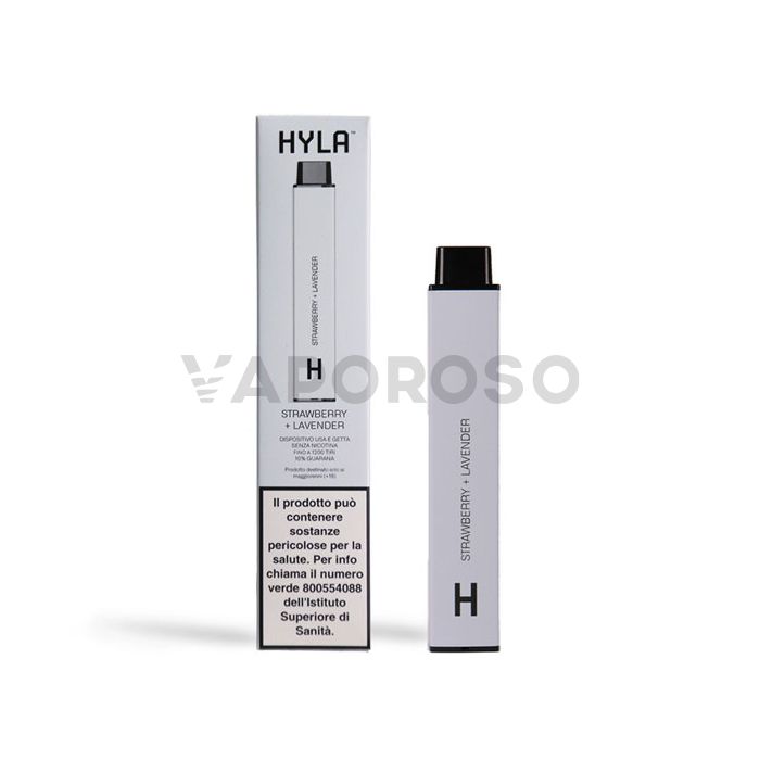 HYLA Guaranà Strawberry Lavender SENZA NICOTINA 1200 Puff Usa e Getta