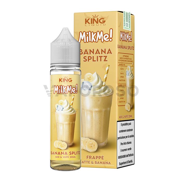 Banana Splitz Linea Milk Me di King Liquid liquido Mix and Vape 20ml