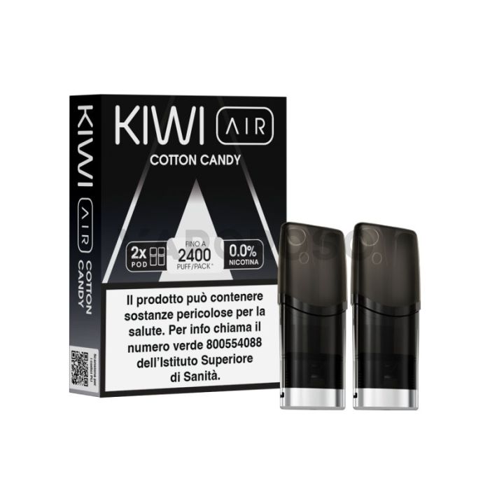 Kiwi Air Pod Precaricate Cotton Candy Senza Nicotina 2pz