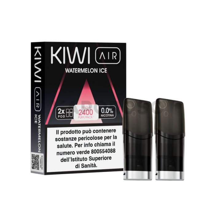 Kiwi Air Pod Precaricate Watermelon Ice Senza Nicotina 2pz