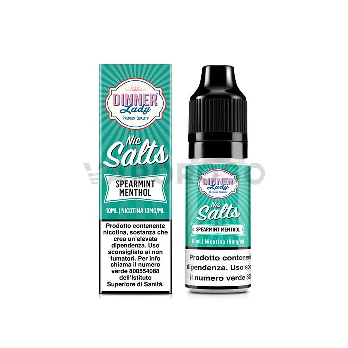 Spearmint Menthol Dinner Lady Nic Salts - Liquido pronto 10ml