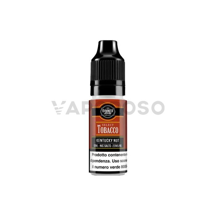 Kentucky Nut Dinner Lady Nic Salts Select Tobacco Liquido pronto 10ml