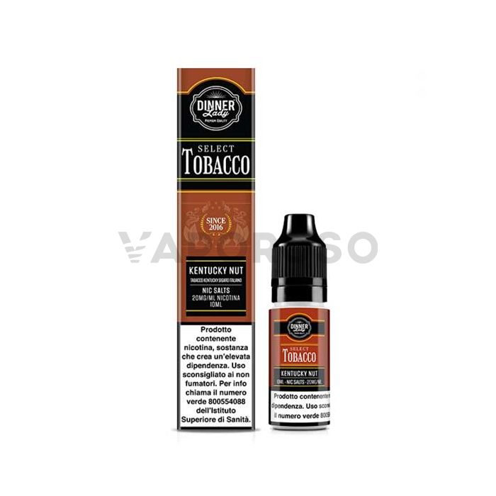 Kentucky Nut Dinner Lady Nic Salts Select Tobacco Liquido pronto 10ml