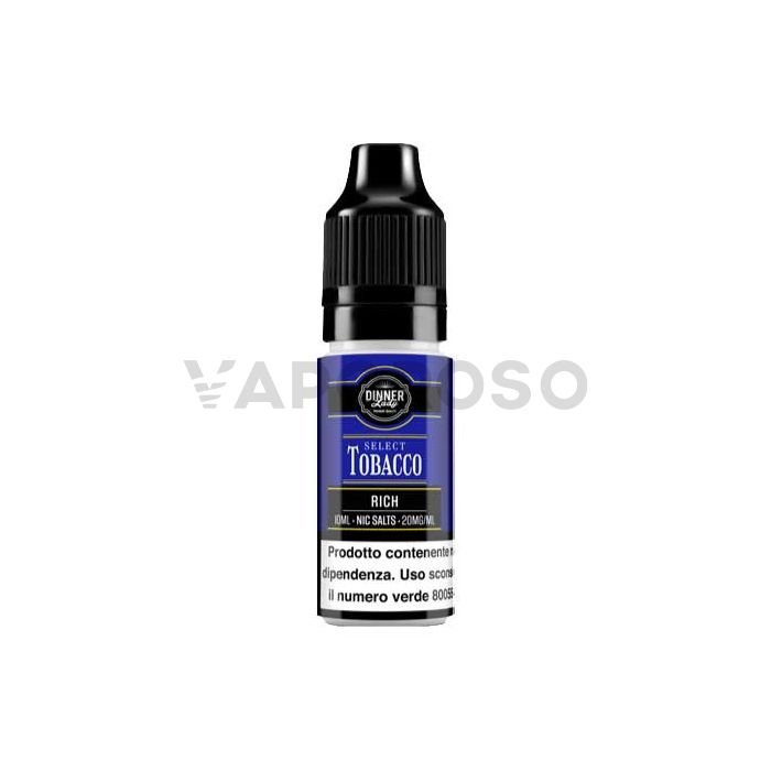 Rich Dinner Lady Nic Salts Select Tobacco Liquido pronto 10ml