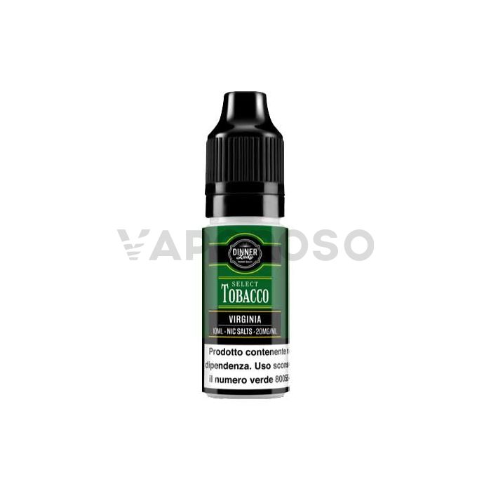 Virginia Dinner Lady Nic Salts Select Tobacco Liquido pronto 10ml