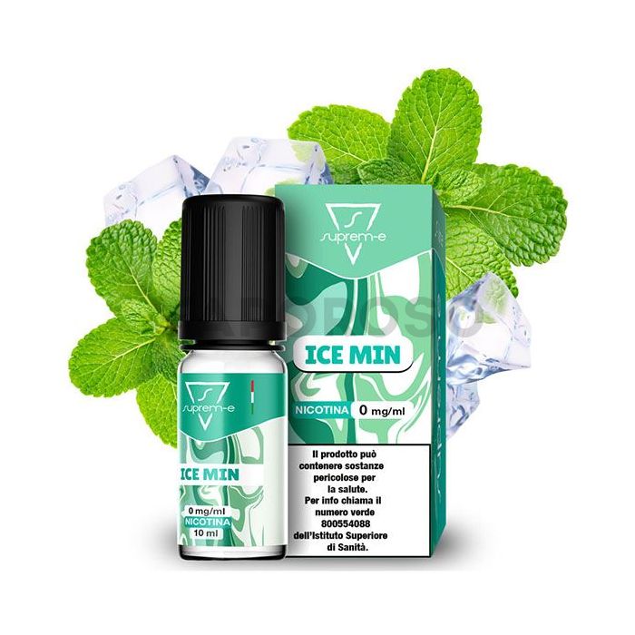 Suprem-e Ice Min - Menta glaciale con cristalli di mentolo.