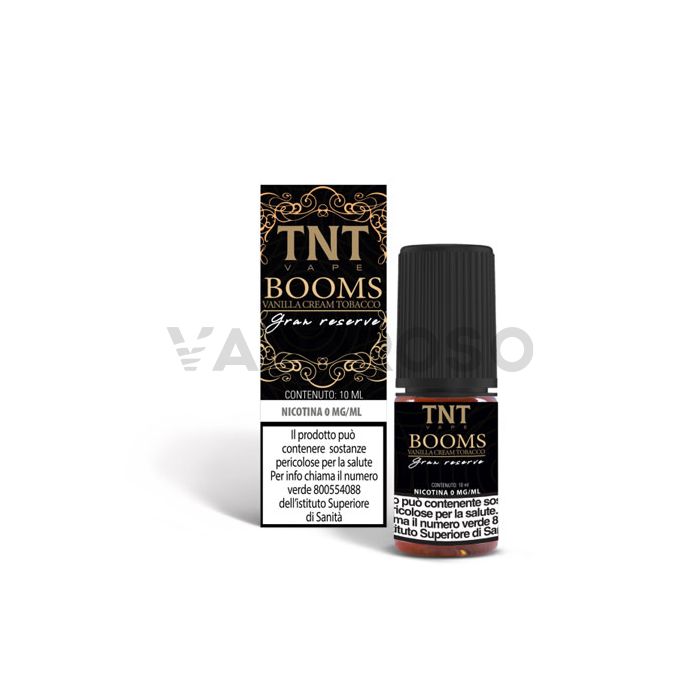 Booms Vanilla Cream Tobacco Gran Reserve TNT Vape - Liquido pronto 10ml