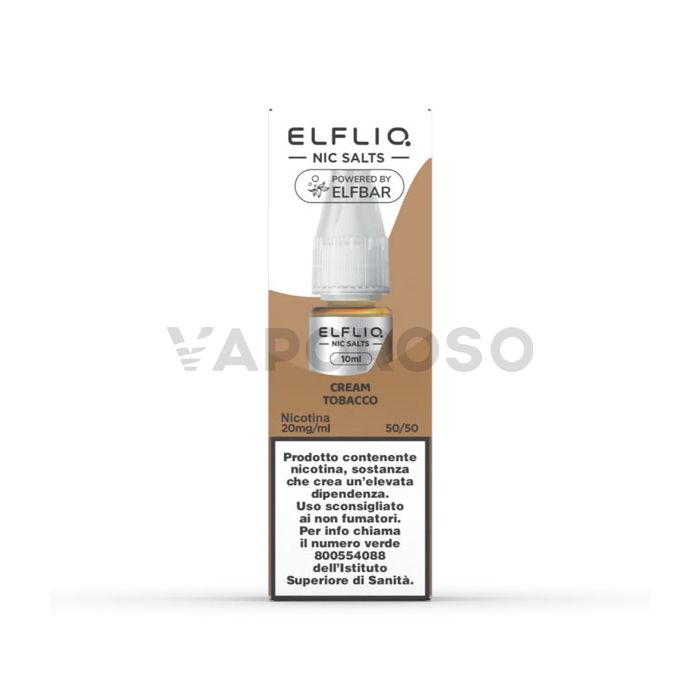 ElfLiq Cream Tobacco Liquido Pronto 10ml - Gusto Elfbar