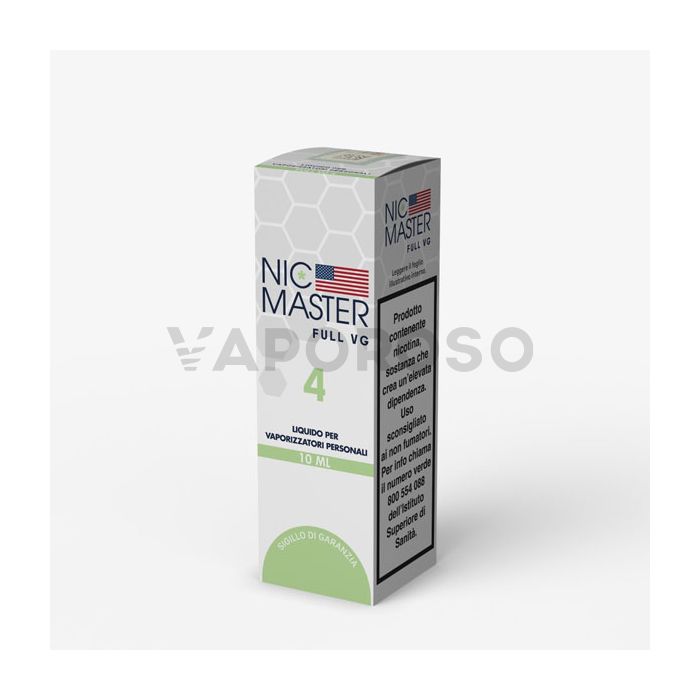 Liquido Base Nic Master FULL VG 10ml -4 mg