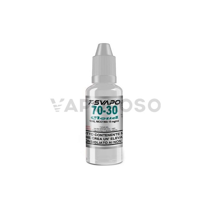 Liquido Base Neutra T-Svapo 70/30 con Nicotina 15mg in flacone da 10ml TPD