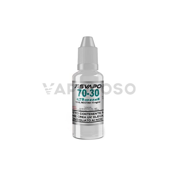 Liquido Base Neutra T-Svapo 70/30 con Nicotina 15mg in flacone da 10ml TPD-  Vaporoso