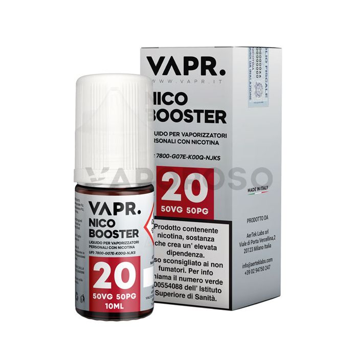 E-LIQUID BASE NEUTRA - 50/50 NICOBOOSTER - 10 ML - NICOTINA 20 MG