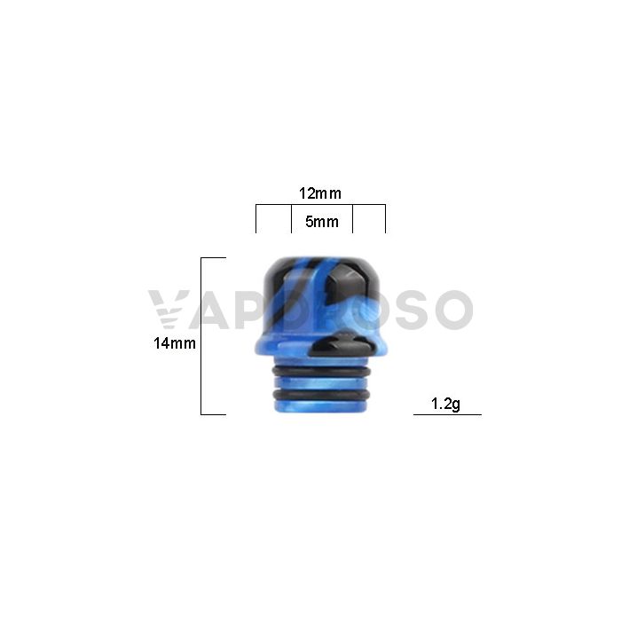 Mini Drip tip 510 in Resina - Dimensioni