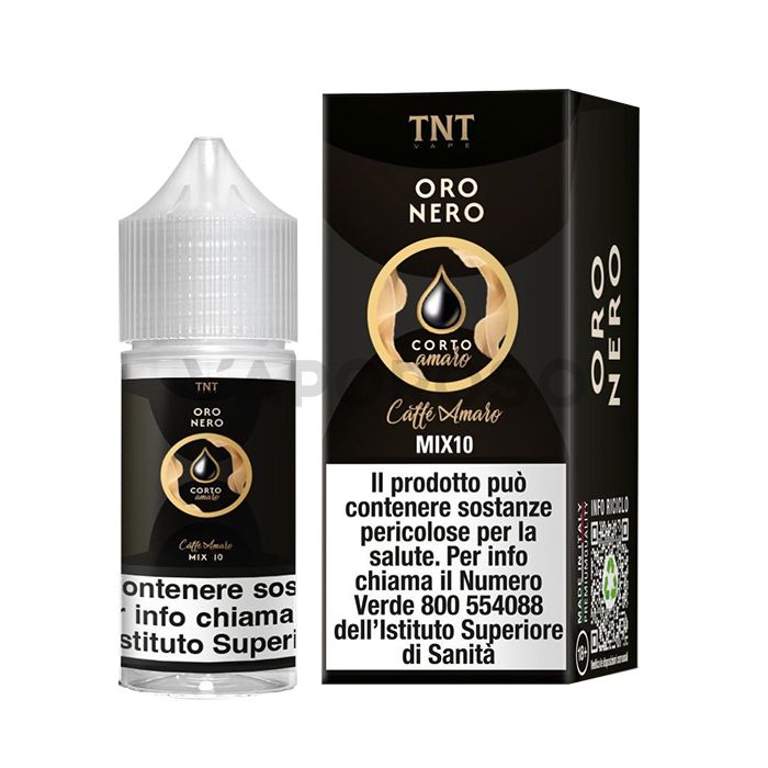 Caffè Corto Amaro Oro Nero TNT Vape Liquido Mix and Vape 10ml