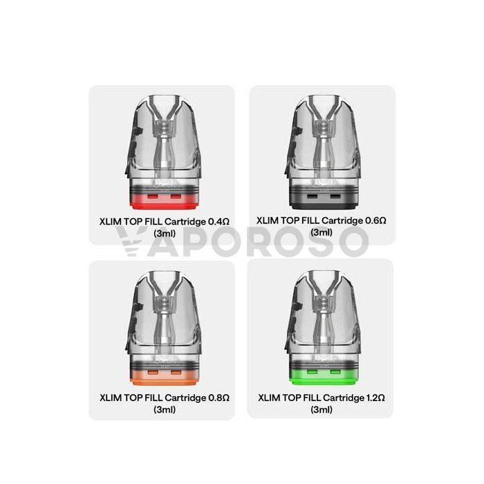 Xlim Top Fill OXVA Pacchetto Cartucce di Ricambio 3ml - 3pz