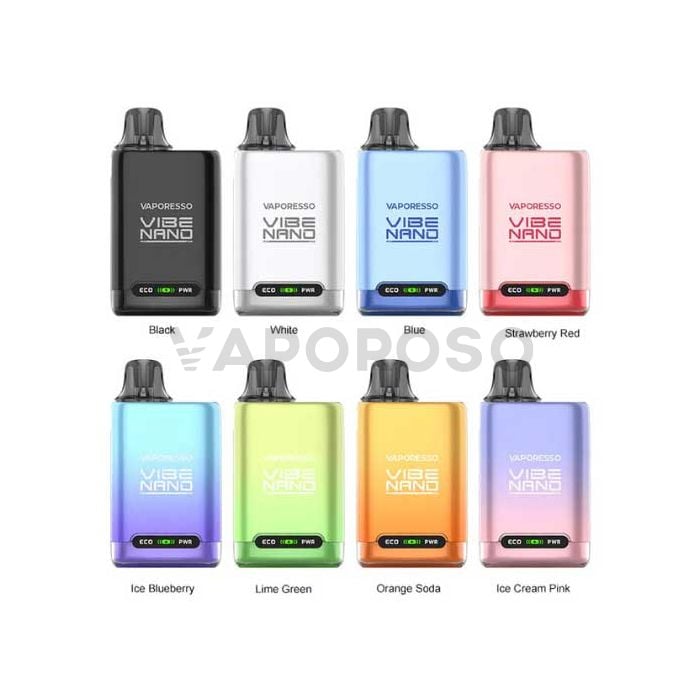 Vibe Nano Vaporesso Pod Mod Kit 1100mAh colori