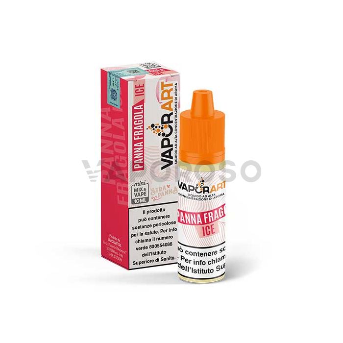 Panna Fragola Ice Vaporart Liquido Mix and Vape 10ml