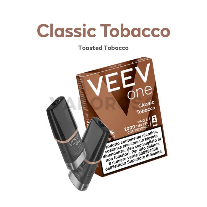 2 POD PER  VEEV ONE AROMA CLASSIC TOBACCO - 1,8% (20 mg/ml)