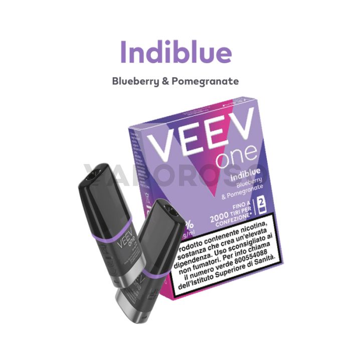 2 POD PER  VEEV ONE AROMA INDIEBLUE - 1,8% (20 mg/ml)