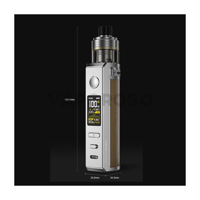Voopoo DRAG X Pro Pod Kit - Dimensioni