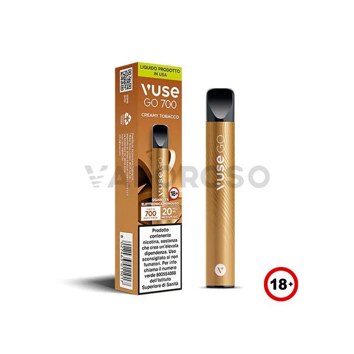 Vuse Go Creamy Tobacco - 700 Puff - Usa e Getta