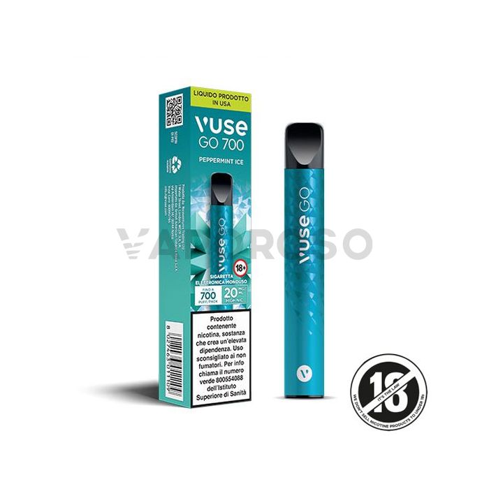 Vuse Go Peppermint Ice 700 Puff Usa e Getta Vaporoso