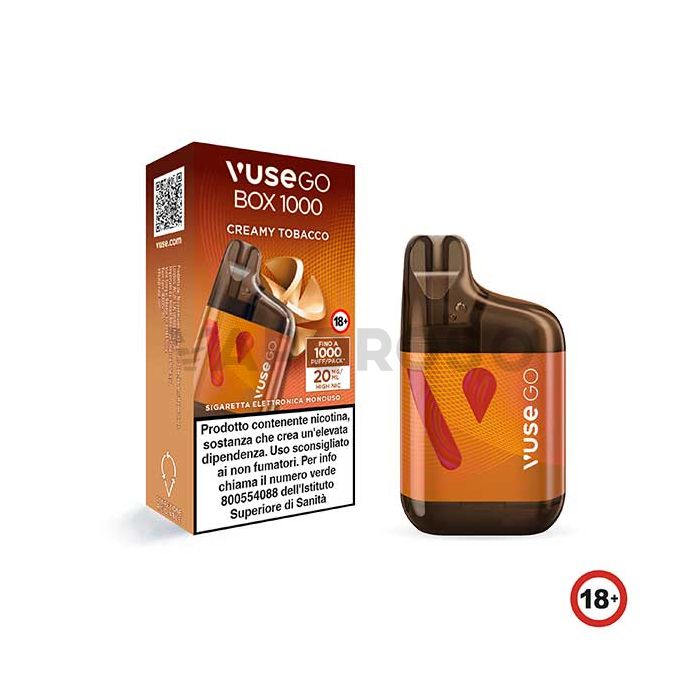 Creamy Tobacco Vuse Go Box - 1000 Puff - Usa e Getta