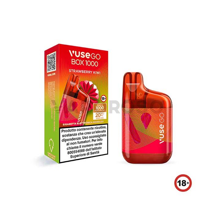 Strawberry Kiwi Vuse Go Box - 1000 Puff - Usa e Getta