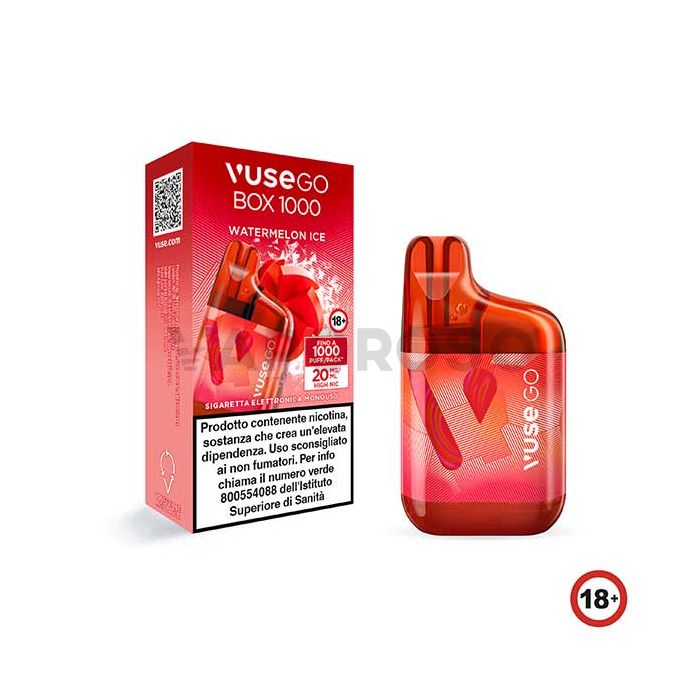 Watermelon Ice Vuse Go Box - 1000 Puff - Usa e Getta