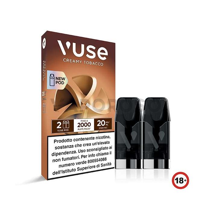 Vuse Pro Pod Creamy Tobacco Senza Nicotina 2 cartucce