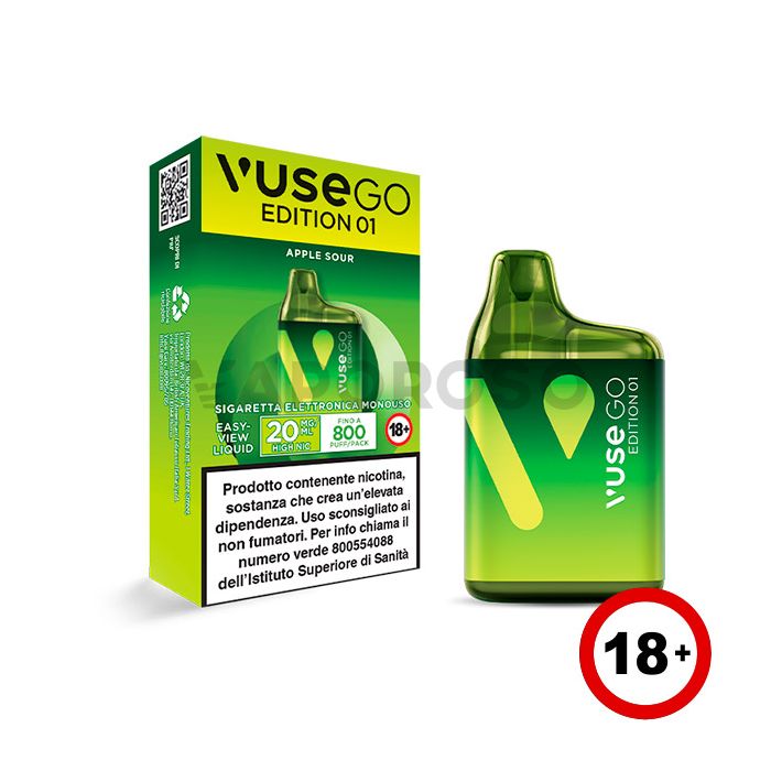 Vuse Go Edition 01 Apple Sour - 800 Puff - Usa e Getta