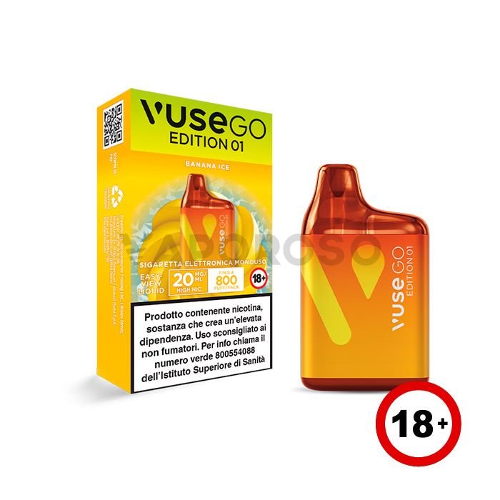 Vuse Go Edition 01 Banana Ice - 800 Puff - Usa e Getta