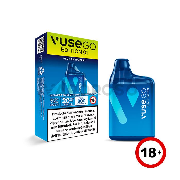 Vuse Go Edition 01 Blue Raspberry - 800 Puff - Usa e Getta