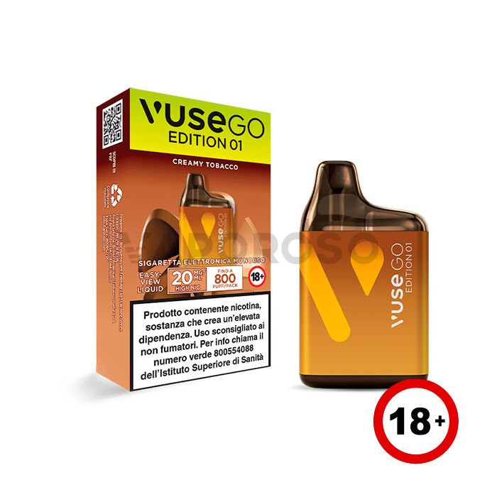 Vuse Go Edition 01 Creamy Tobacco - 800 Puff - Usa e Getta