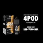 Red Virginia La Tabaccheria 4pod Single Line Aroma 10ml